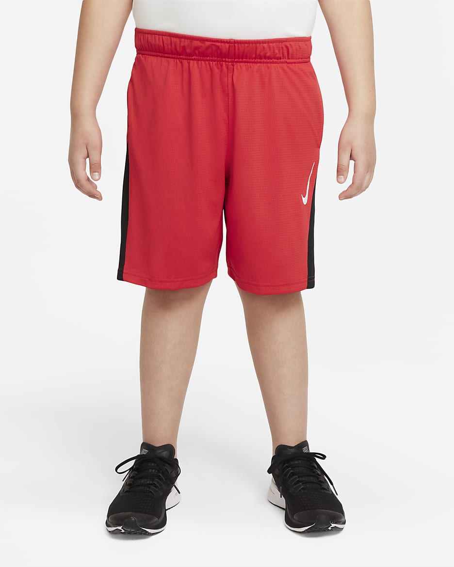 Shorts de entrenamiento para niño talla grande Nike - Rojo universitario/Negro/Blanco
