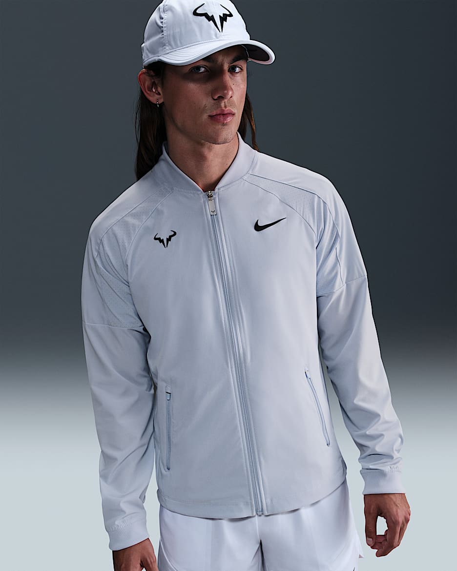 Giacca da tennis Nike Dri-FIT Rafa – Uomo - Ghost/Nero
