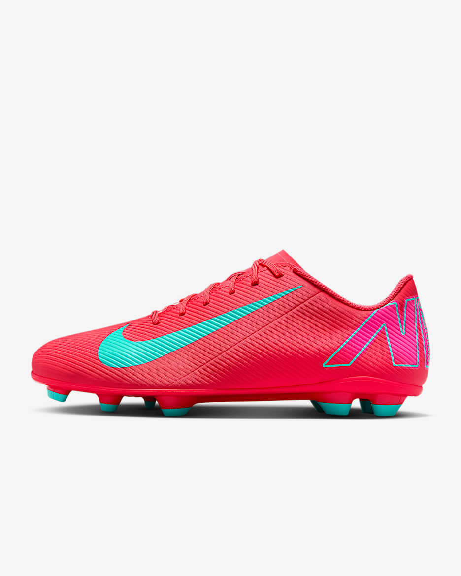 Nike Mercurial Vapor 16 Club MG Low-Top Football Boot - Ember Glow/Aurora Green