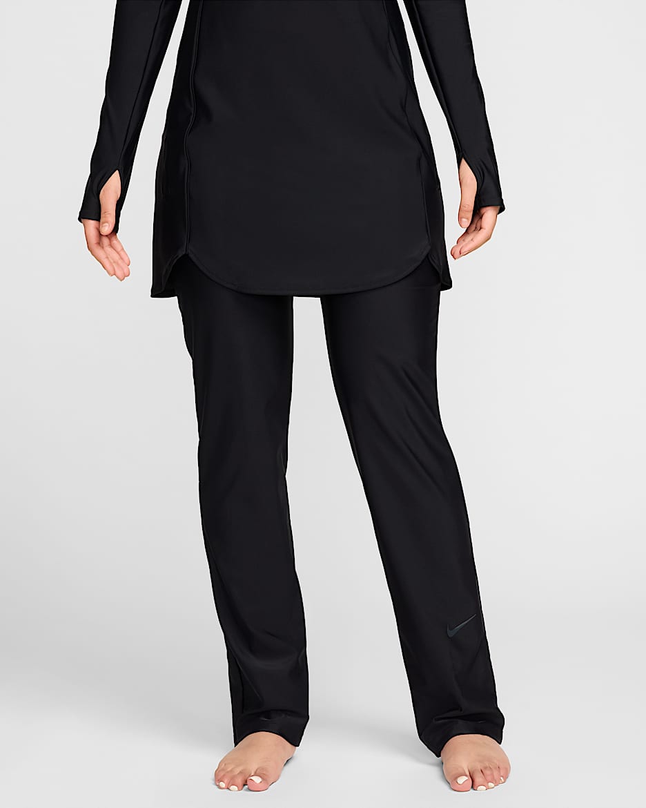 Leggings rectos para mujer Nike Swim Victory - Negro