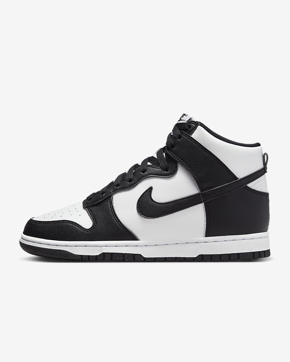 Chaussure Nike Dunk High Next Nature pour femme - Blanc/Noir