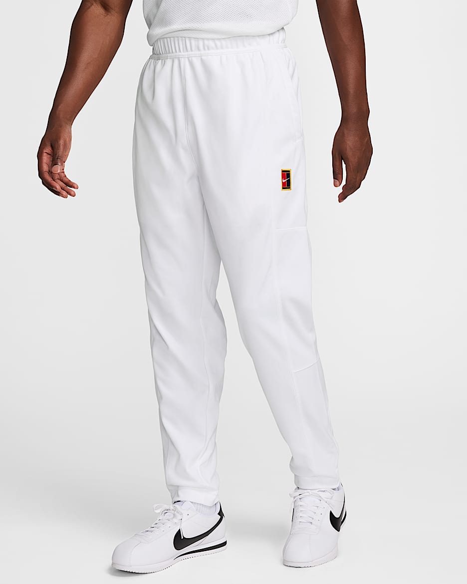 NikeCourt Heritage Men's Tennis Trousers - White/White