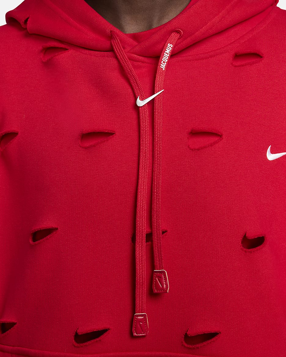 Felpa con cappuccio con Swoosh Nike x Jacquemus - University Red