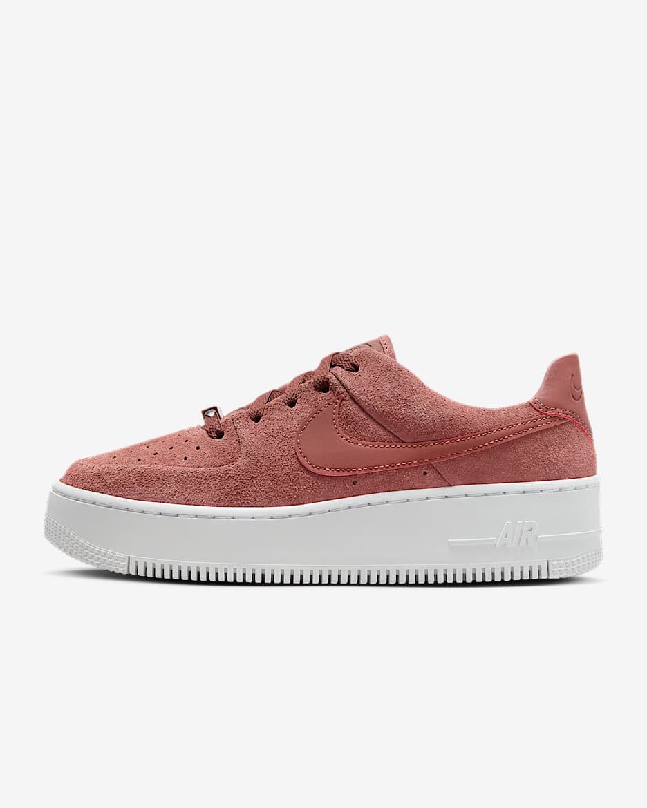 Nike Air Force 1 Sage Low Women's Shoe - Red Sepia/White/Red Sepia