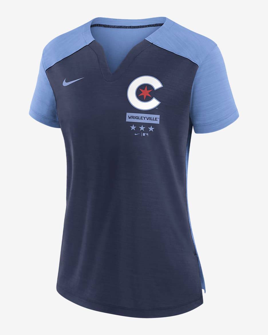 Nike Dri-FIT City Connect Exceed (MLB Chicago Cubs) Women's T-Shirt - Navy