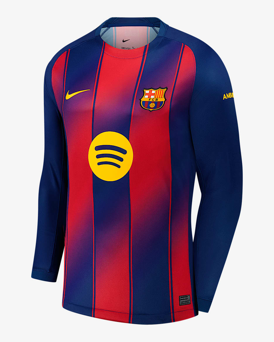 Gavi Barcelona 2025/26 Stadium Home Men's Nike Dri-FIT Soccer Jersey - Deep Royal Blue