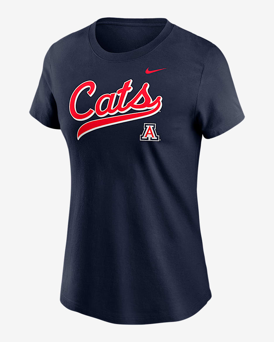 Arizona Athletic Prep Arch Local Script Women's Nike College T-Shirt - Navy