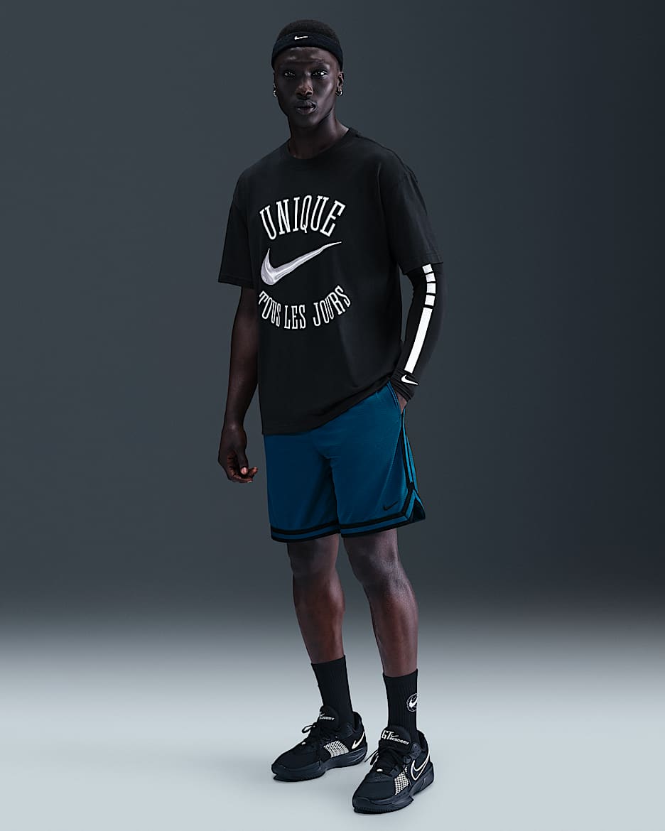 Nike DNA Men's Dri-FIT 8" Basketball Shorts - Blue Force/Black/Black
