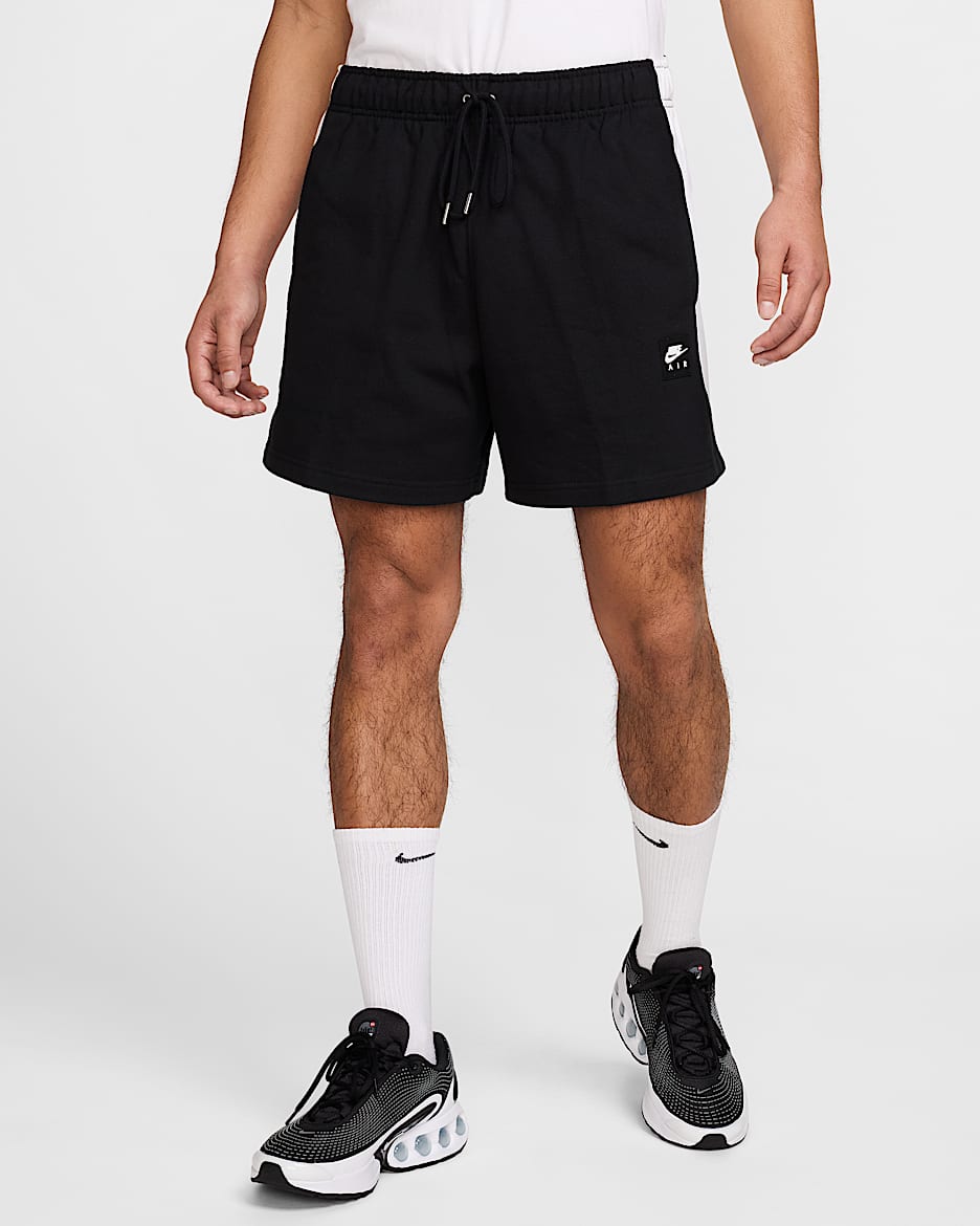 Shorts de vellón para hombre Nike Air - Negro/Blanco/Blanco