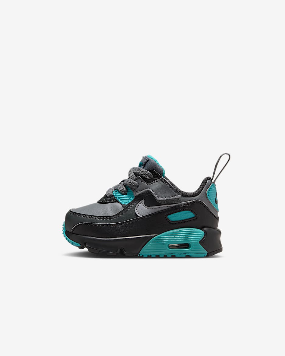Nike Air Max 90 EasyOn Schuh für Babys und Kleinkinder - Cool Grey/Dusty Cactus/Schwarz/Wolf Grey
