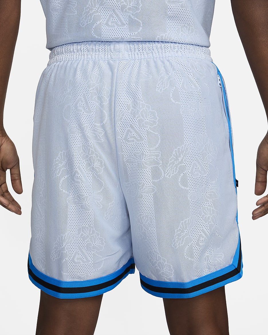 Shorts de básquetbol Dri-FIT DNA de 15 cm para hombre Giannis - Tinte azul/Azul foto/Negro