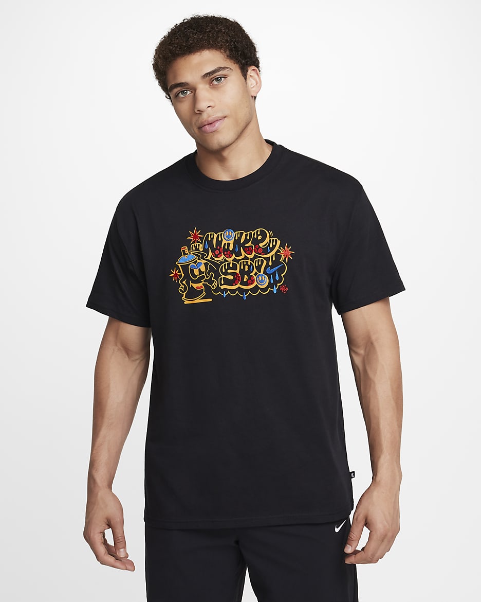 Playera de skateboarding Max90 Nike SB  - Negro