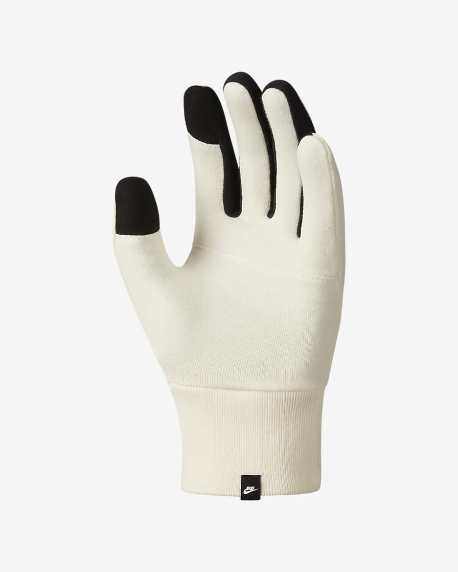 Gants Nike Club Fleece pour Femme - Coconut Milk/Noir/Noir