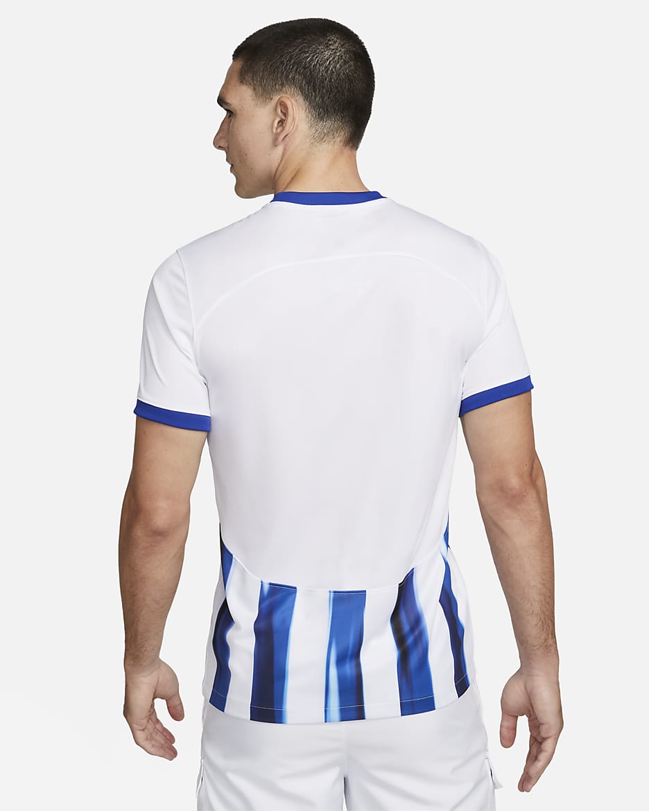 Hertha BSC 2023/24 Stadium Home Men's Nike Dri-FIT Football Shirt - White/Old Royal/Speed Red