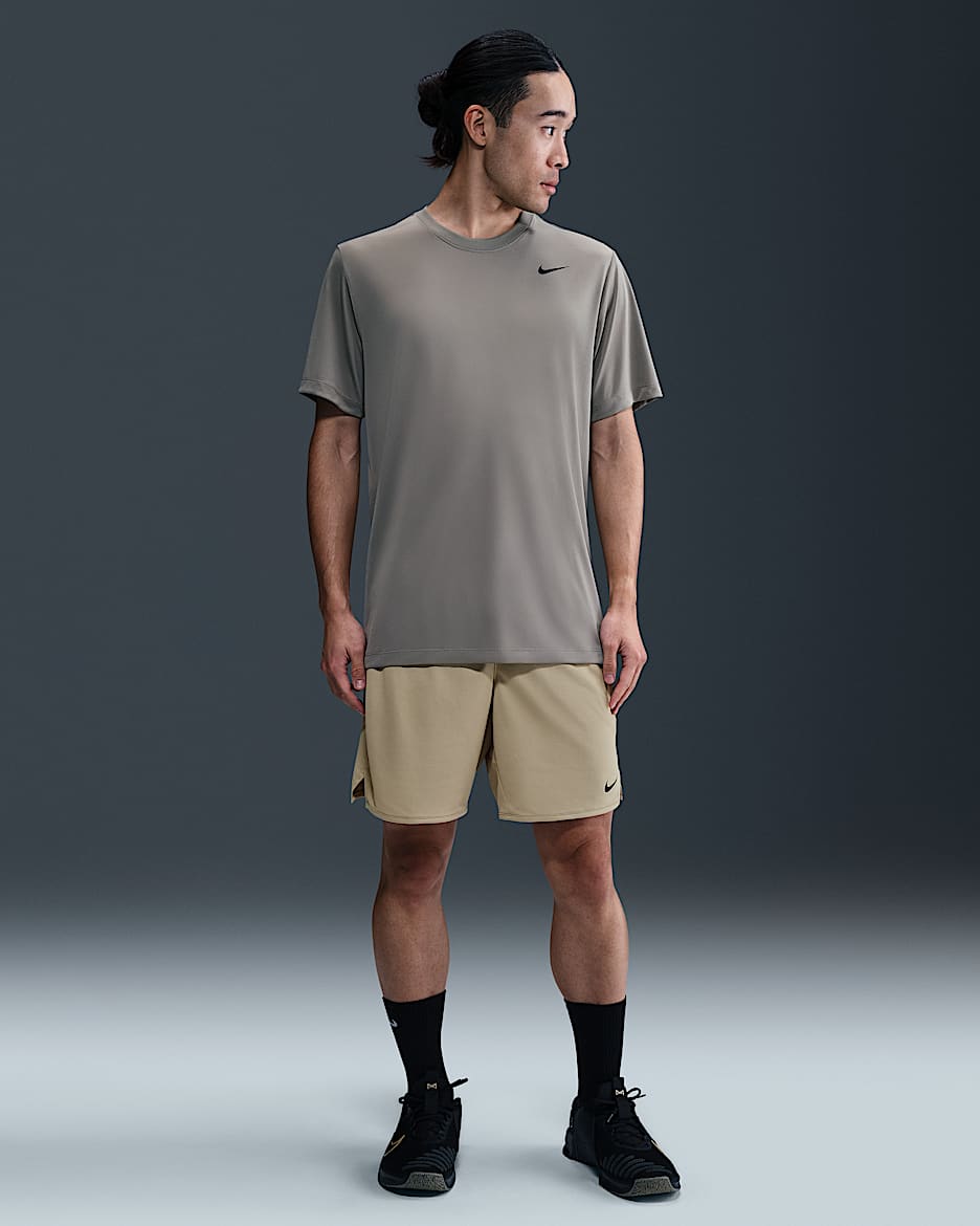 Nike Totality Men's Dri-FIT 18cm (approx.) Unlined Versatile Shorts - Desert Khaki/Black/Desert Khaki/Black