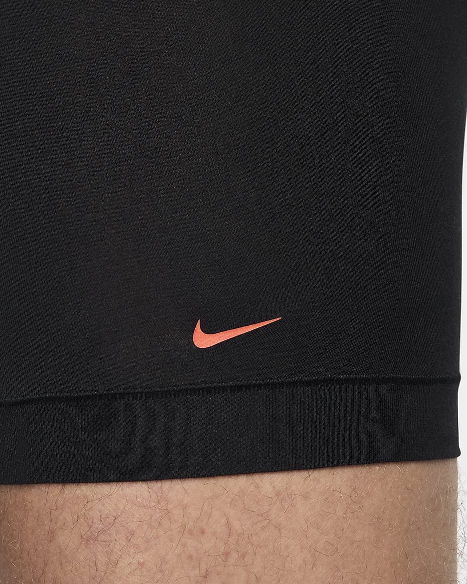 Ropa interior para hombre Nike Dri-FIT Essential Cotton Stretch (paquete de 3) - Negro