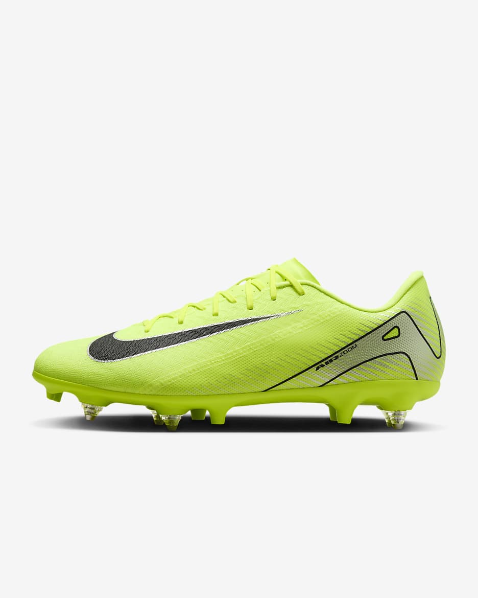 Chaussure de foot à crampons basse SG-Pro Nike Mercurial Vapor 16 Academy - Volt/Noir