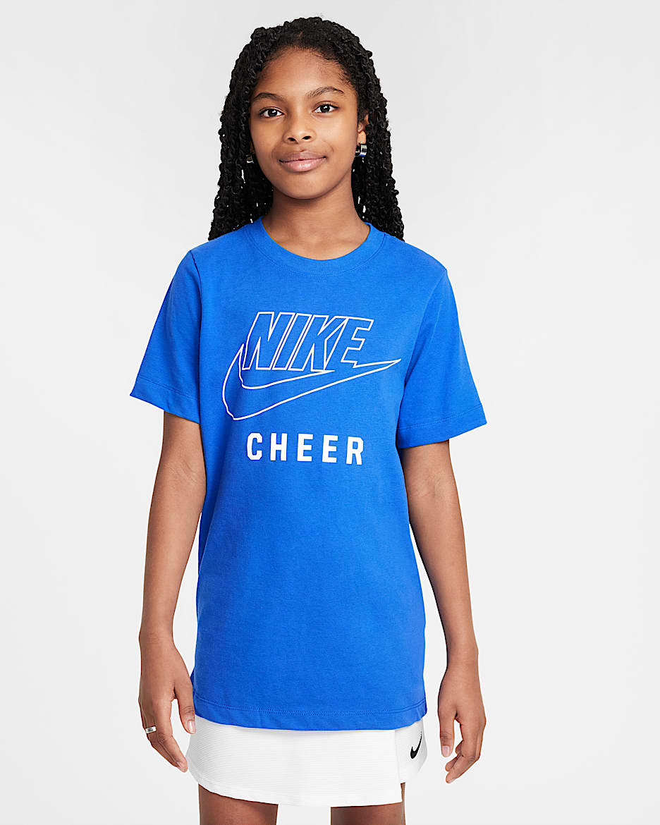 Nike Swoosh Big Kids' Cheer T-Shirt - Game Royal
