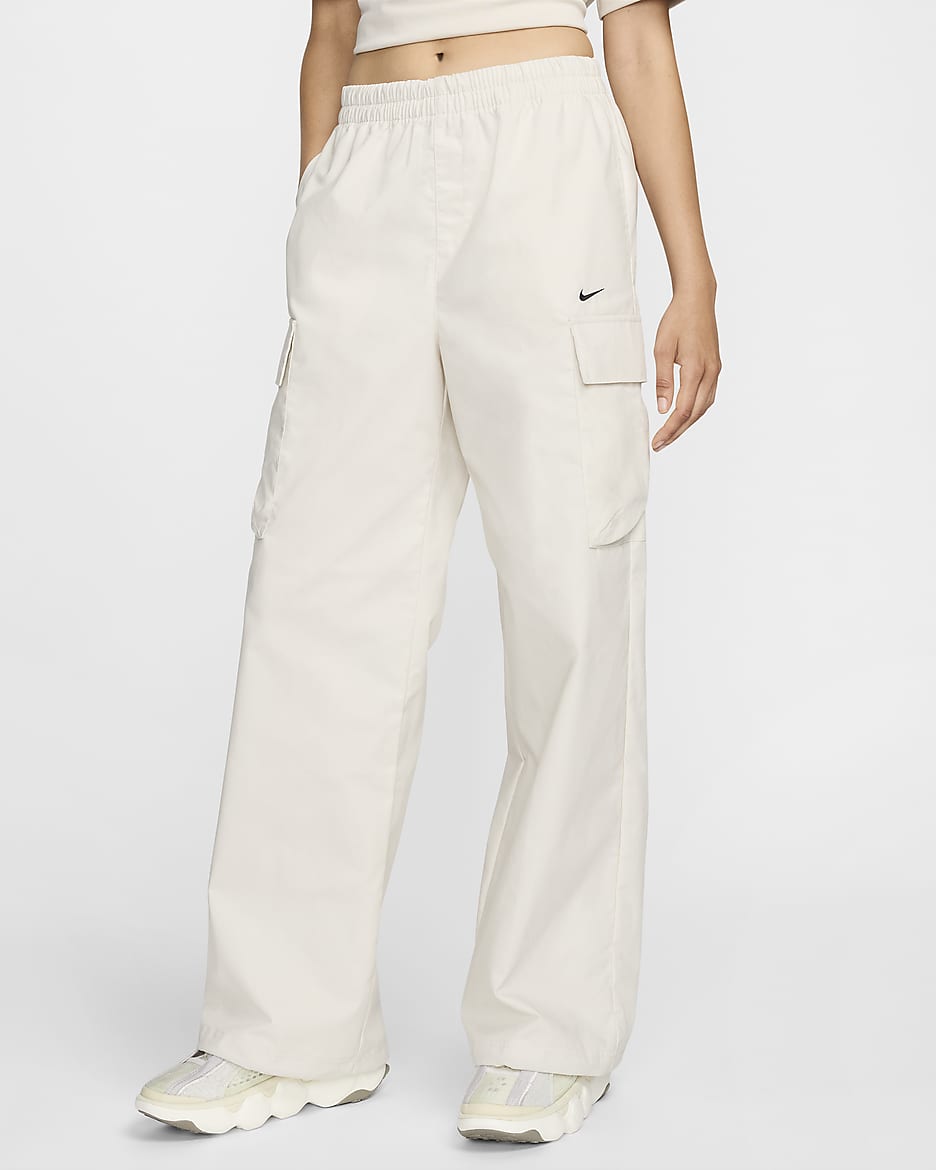 Nike Sportswear Everything Wovens Women's Mid-Rise Cargo Pants - Light Orewood Brown/Black