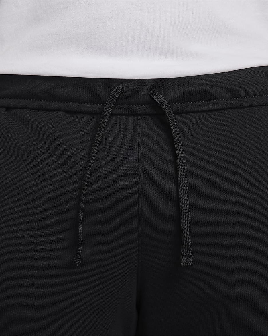 Nike Air frottéshorts til herre - Svart/Hvit