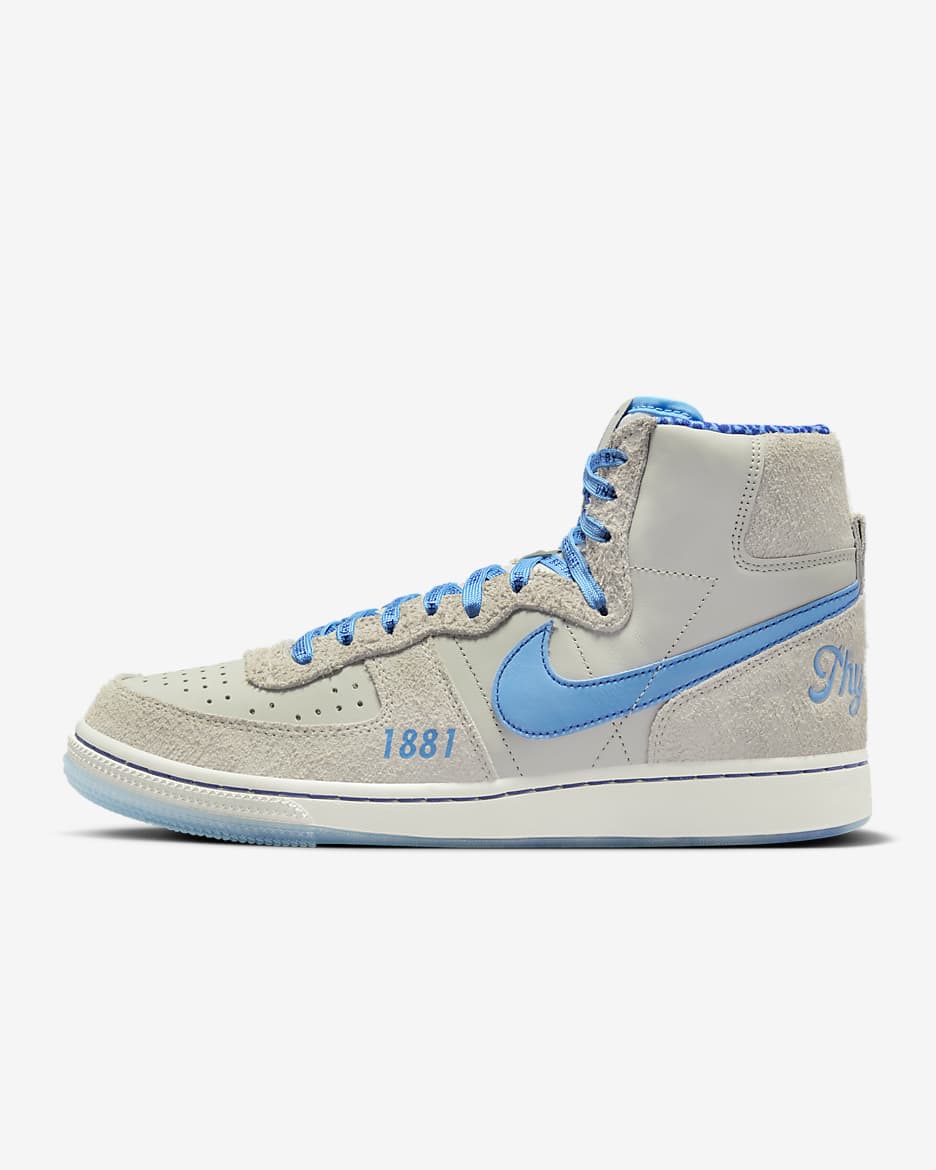 Nike Terminator High (Spelman) Men's Basketball Shoes - Light Bone/Phantom/Old Royal/Photo Blue