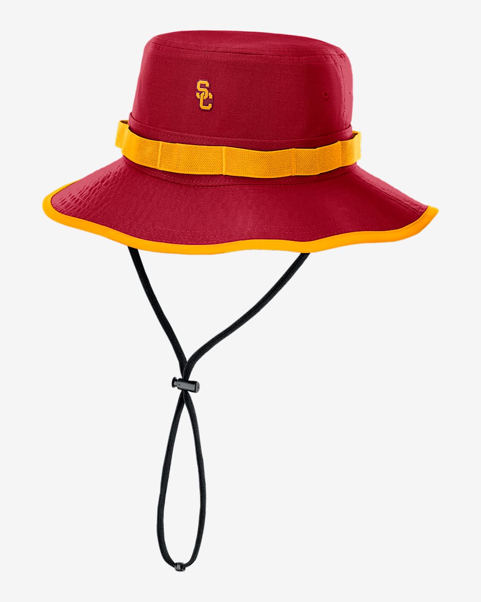 USC Sideline Apex Gameday Boonie Men's Nike Dri-FIT College Bucket Hat - Crimson