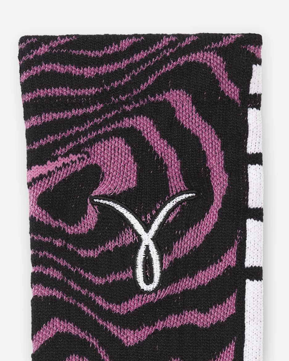 Nike Elite Basketball Crew Socks (1 Pair) - Hyper Pink/Black/White