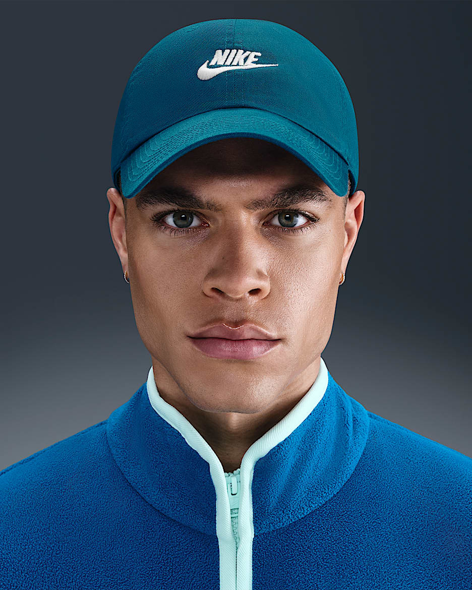 Nike Club Unstructured Futura Wash Cap - Green Abyss/Mint Foam