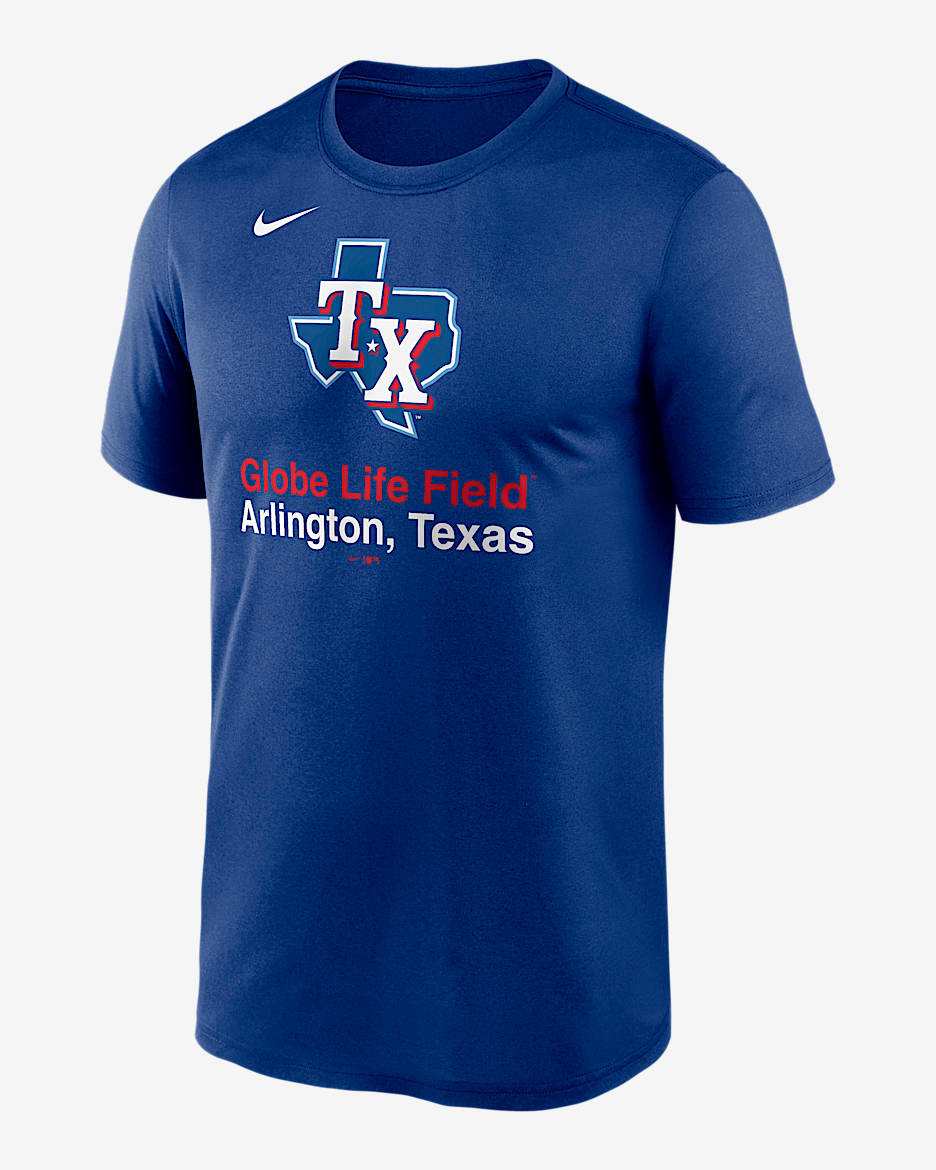 Playera Nike Dri-FIT de la MLB para hombre Texas Rangers Stadium Legend - Royal
