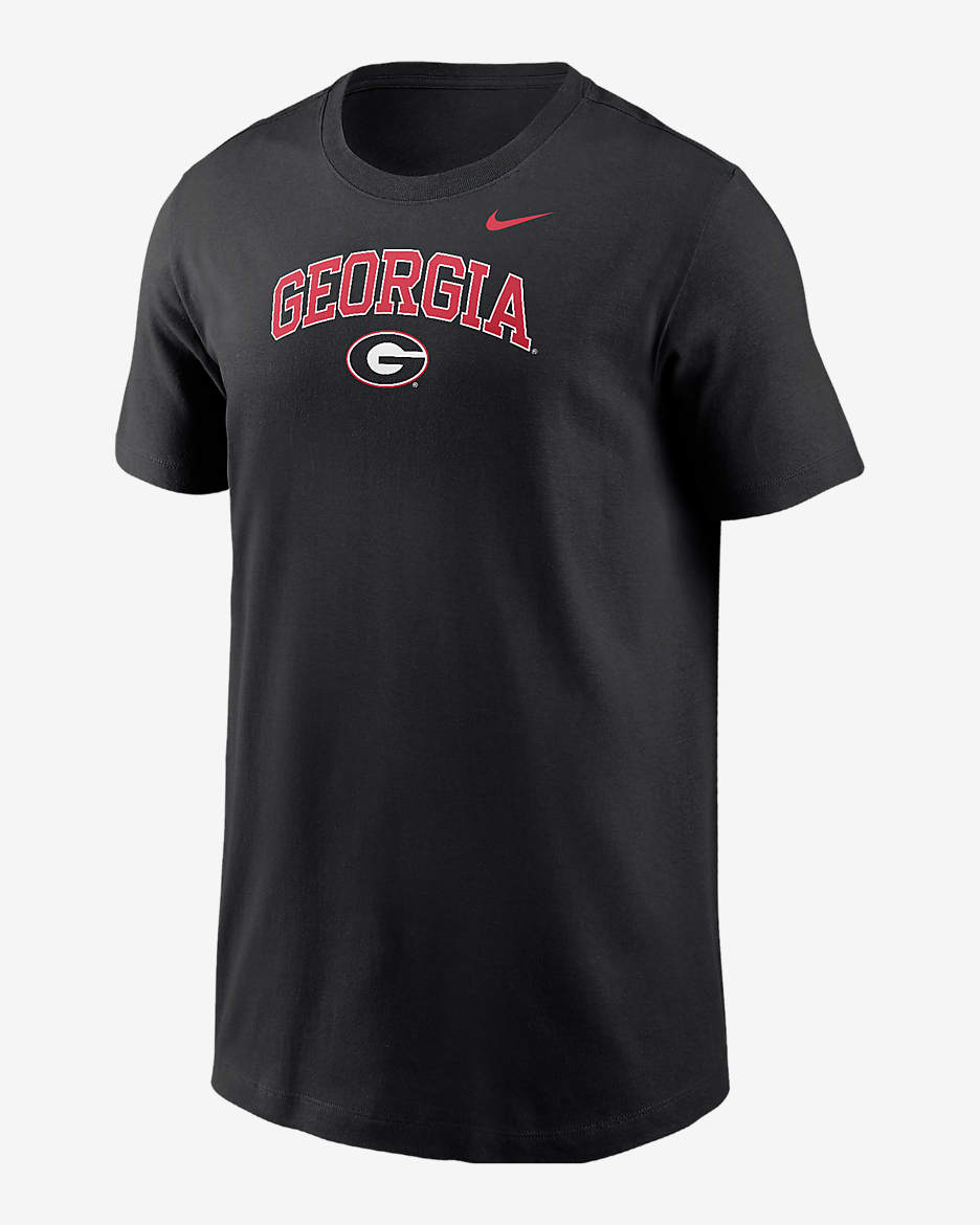 Georgia Big Kids' Nike College T-Shirt - Black