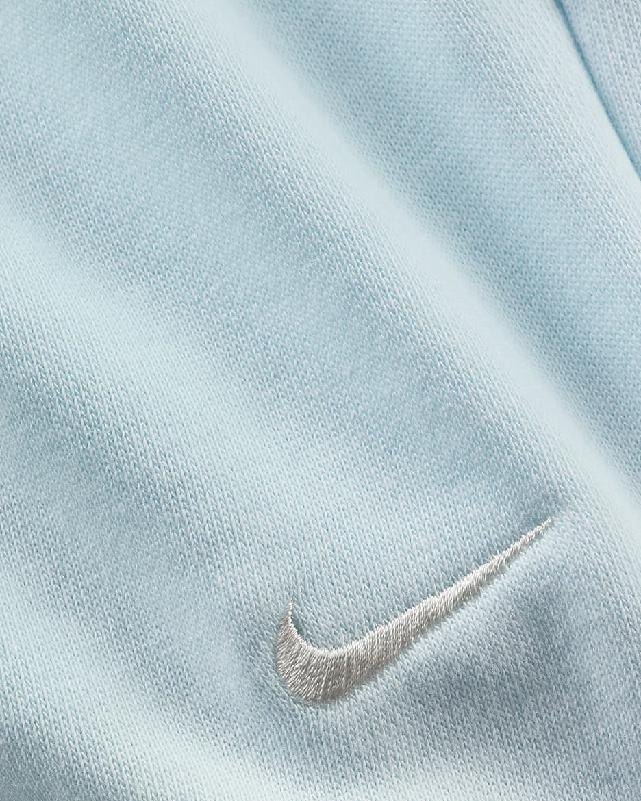 Nike Sportswear Chill Terry French-Terry-Shorts (ca. 10 cm) mit mittelhohem Bund für Damen - Glacier Blue/Sail