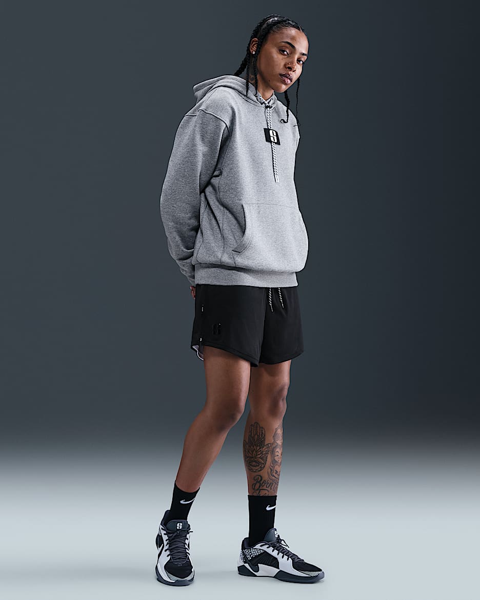 Sabrina Dri-FIT Reversible Basketball Shorts - Black/White/Black/Black