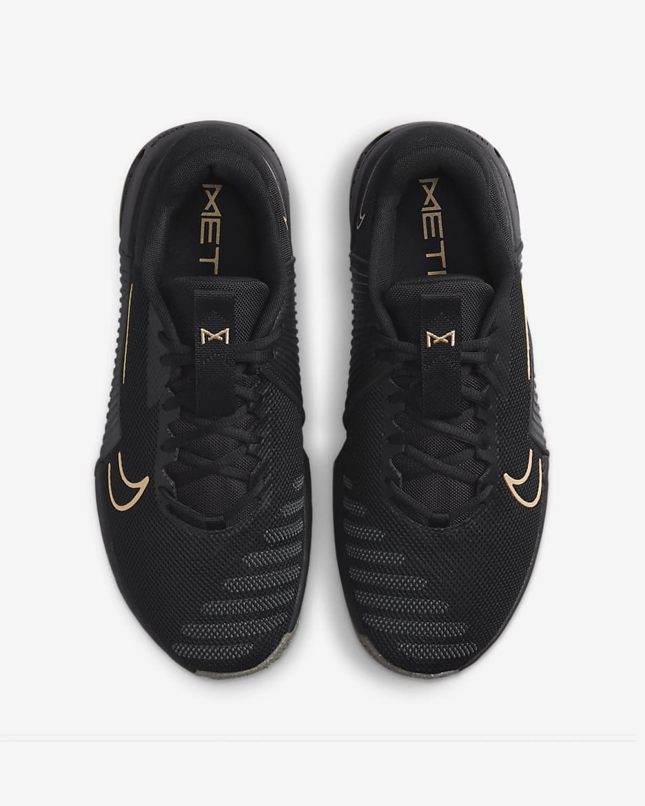 Chaussure d'entraînement Nike Metcon 9 pour homme - Noir/Gum Light Brown/Anthracite/Sesame