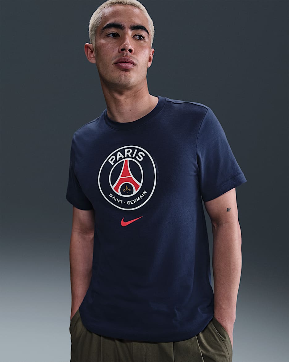 Playera de fútbol Nike para hombre Paris Saint-Germain - Azul marino medianoche