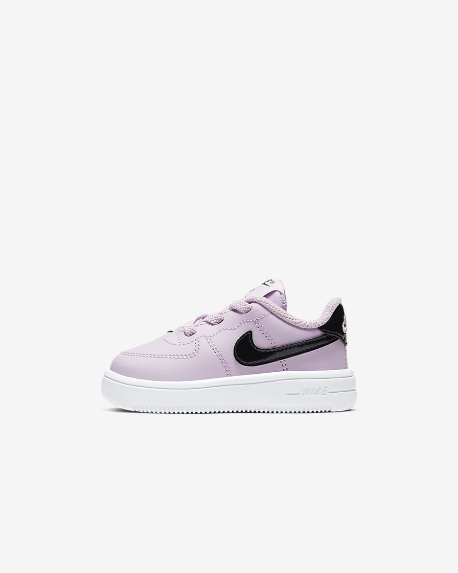 Nike Force 1 '18 Baby/Toddler Shoes - Iced Lilac/White/Black