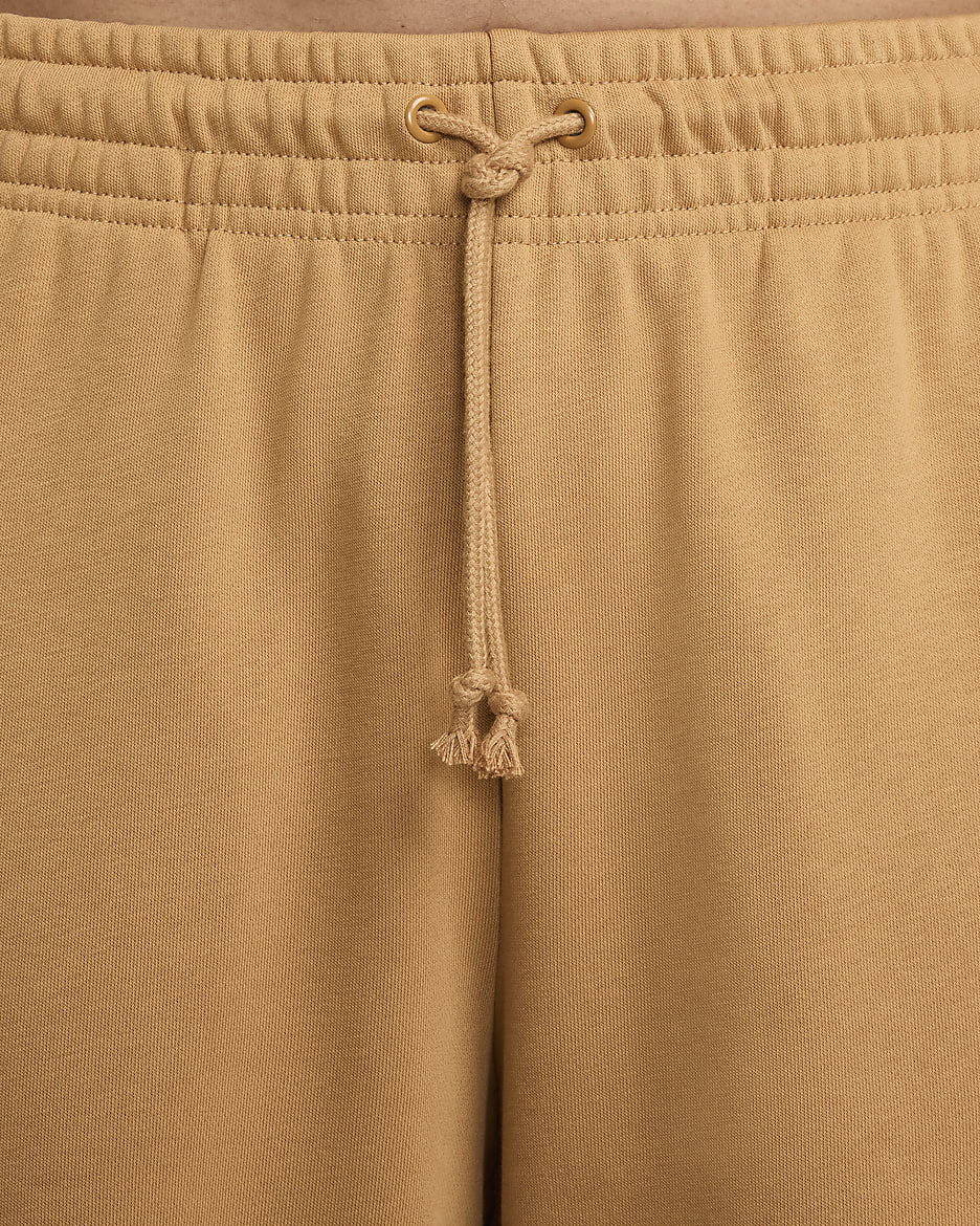 Nike Sportswear Phoenix Fleece Women's High-Waisted Oversized French Terry Tracksuit Bottoms - Flax/Sail