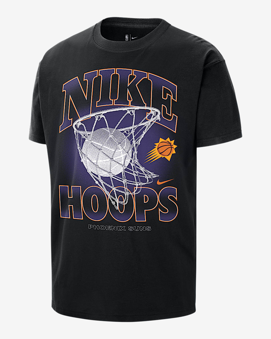 T-shirt męski Nike NBA Max90 Phoenix Suns Courtside - Czerń