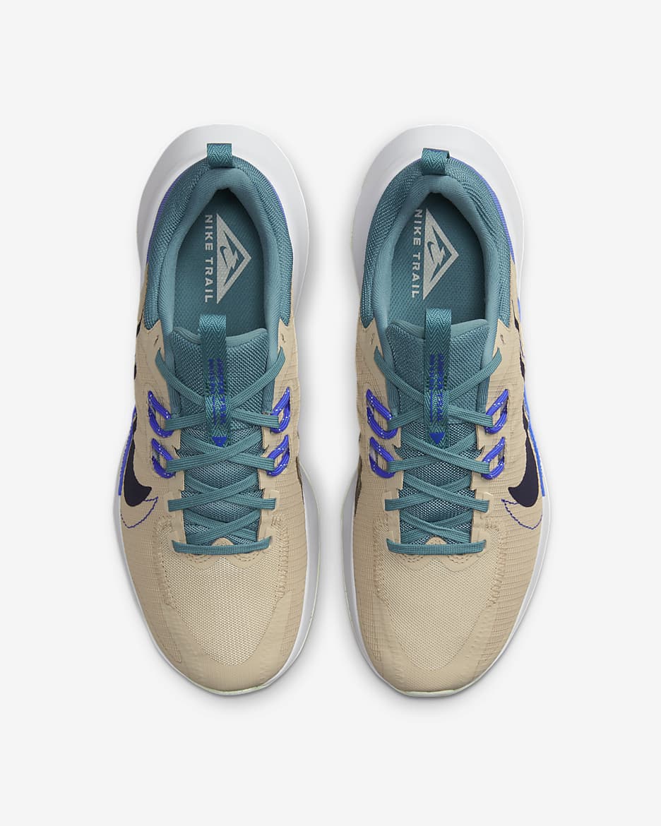 Nike Juniper Trail 2 Men's Trail-Running Shoes - Sand Drift/Mineral Teal/Football Grey/Obsidian