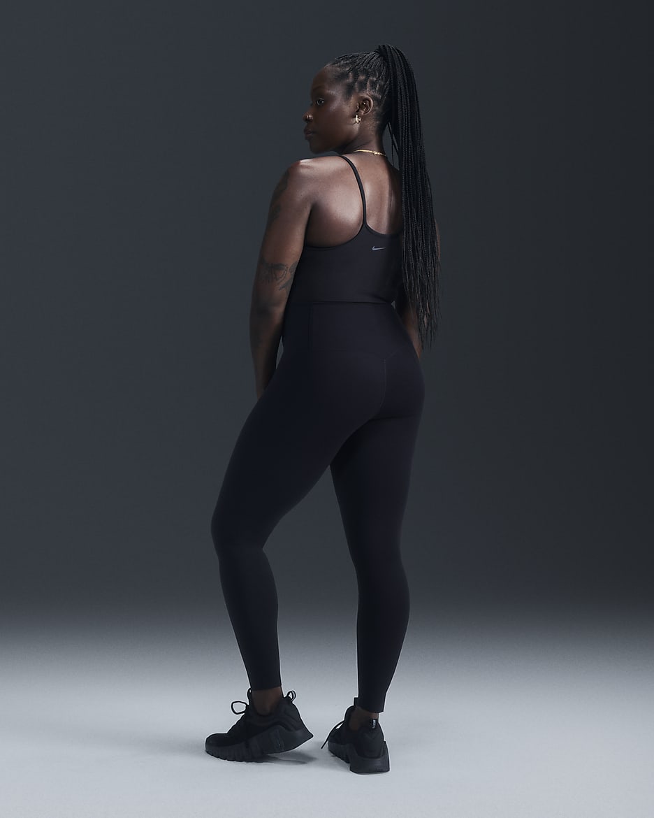 Leggings a tutta lunghezza a vita alta e sostegno leggero Nike Zenvy – Donna - Nero/Nero