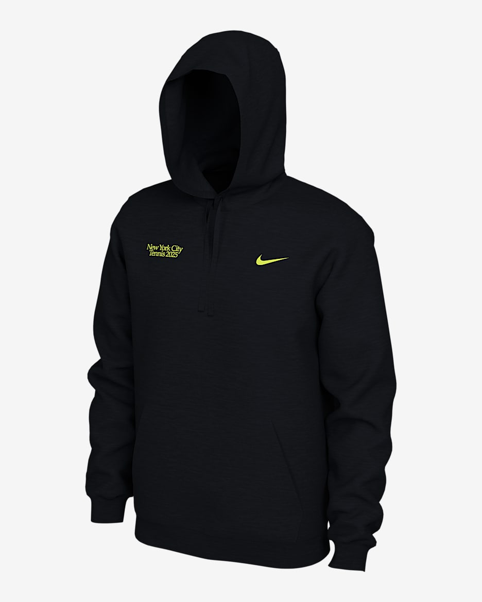 NikeCourt Men's Tennis Hoodie - Black/Volt