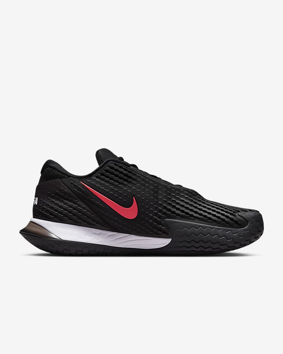 NikeCourt Zoom Vapor Cage 4 Rafa Men’s Hard Court Tennis Shoes - Black/Barely Grape/Siren Red