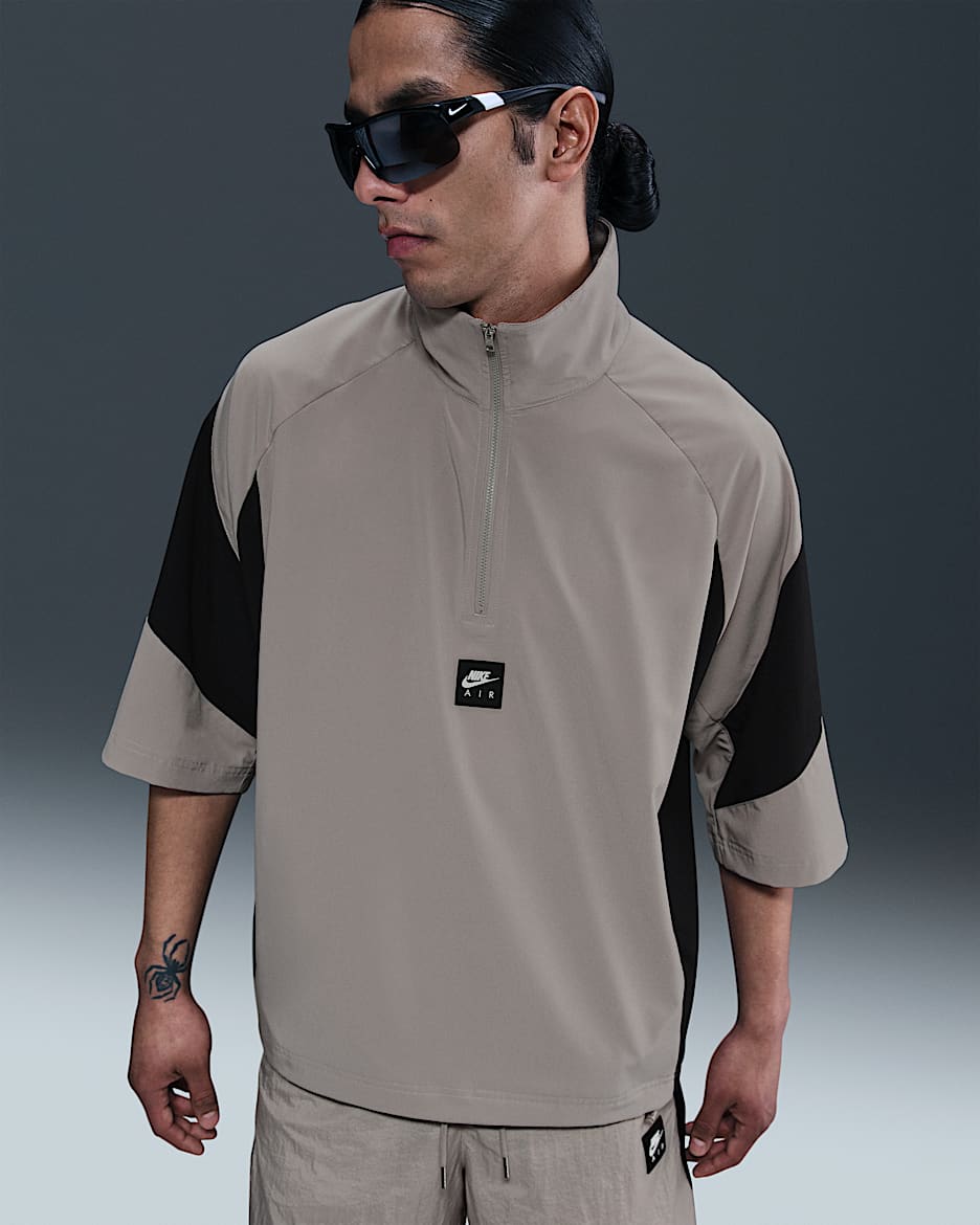 Nike Air Men's Short-Sleeve Top - College Grey/Black/White