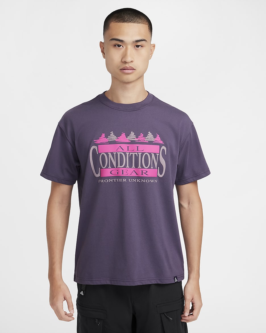 ナイキ ACG メンズ Dri-FIT Tシャツ - ダークレーズン