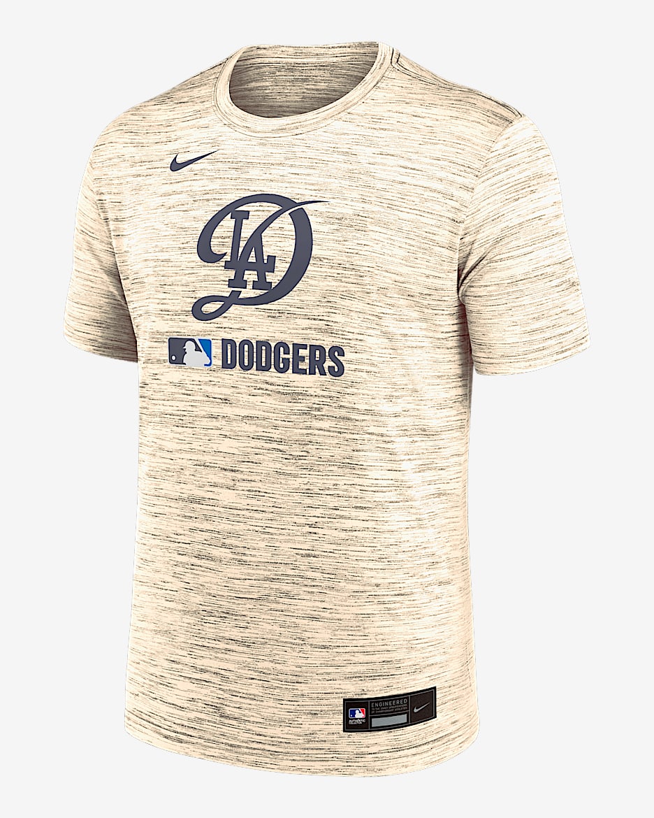 Los Angeles Dodgers Authentic Collection City Connect Velocity Men's Nike Dri-FIT MLB T-Shirt - White