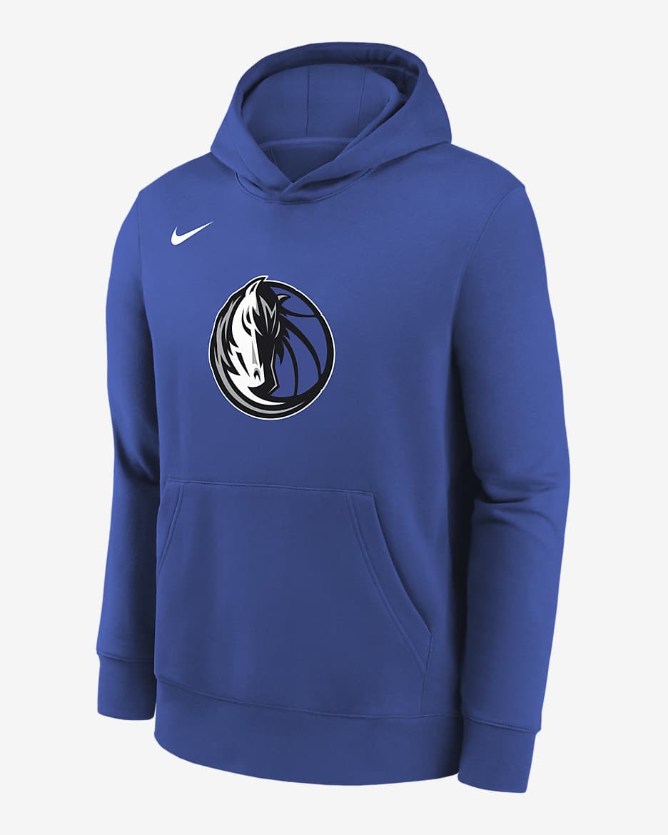 Dallas Mavericks Club Sudadera con gorro sin cierre Nike de la NBA para niños talla pequeña - Royal juego