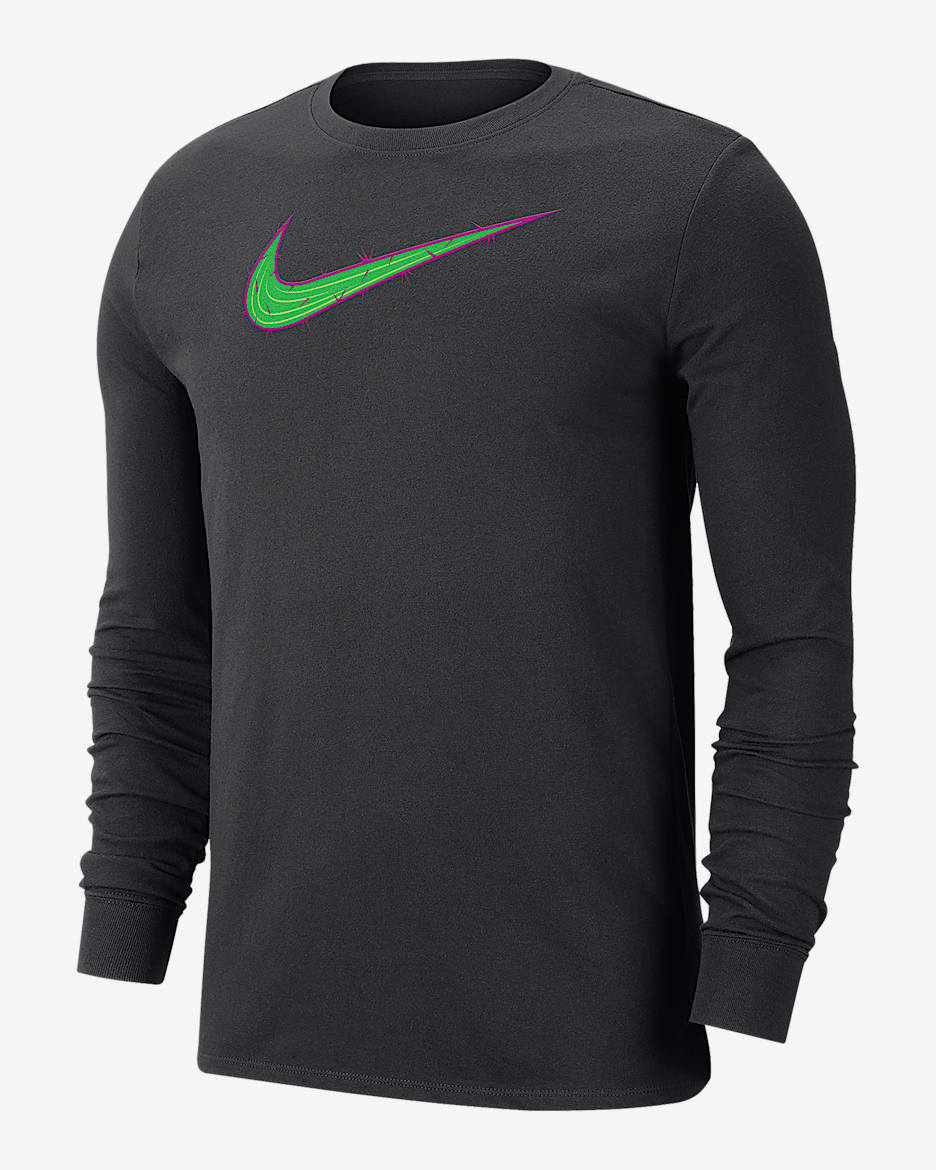 Nike Men's Dri-FIT Golf Long-Sleeve T-Shirt - Black