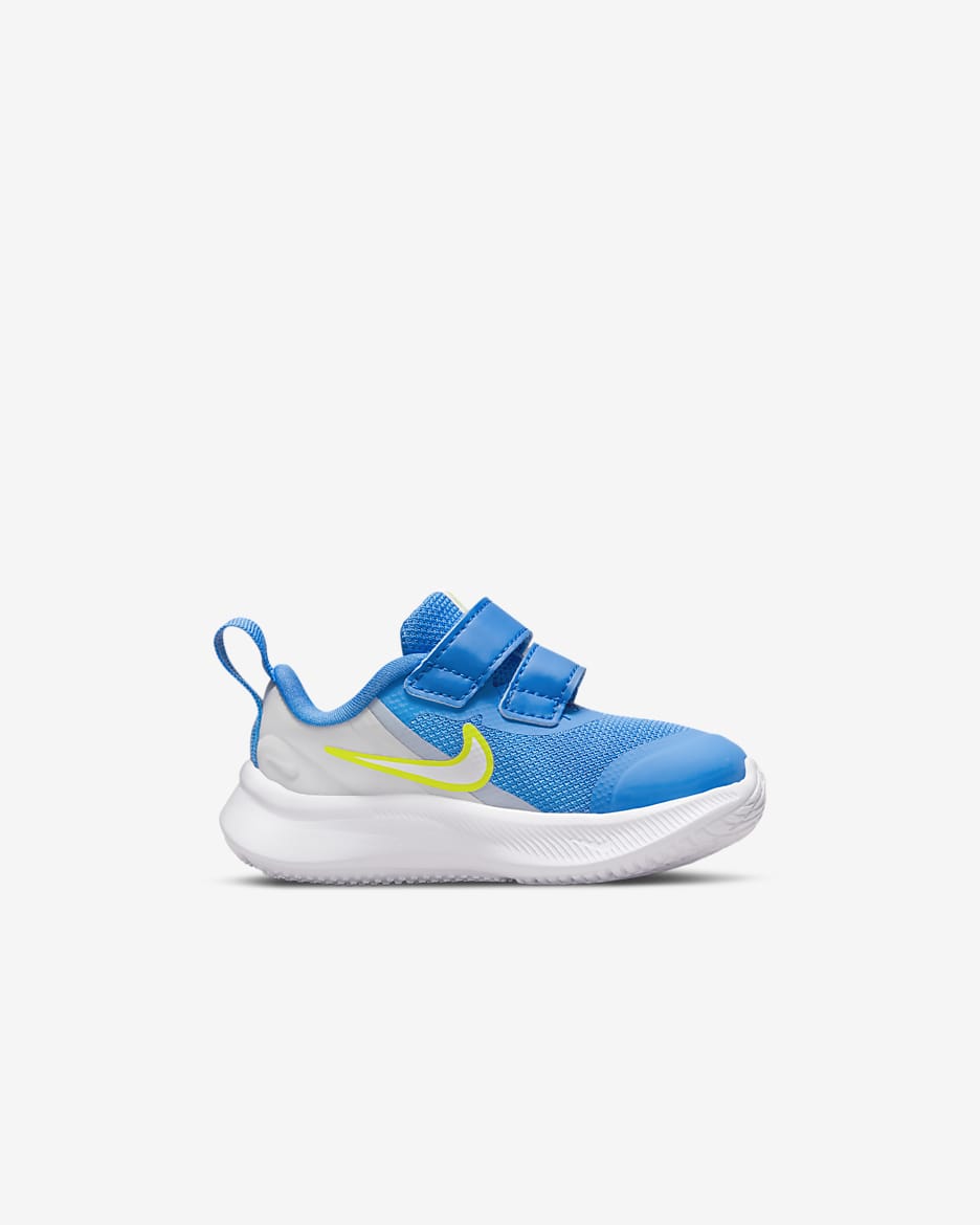 Nike Star Runner 3 Baby/Toddler Shoes - Grey Fog/Photo Blue/Atomic Green/White