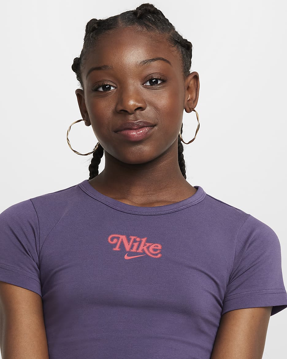 Nike Sportswear Camiseta corta - Niña - Dark Raisin