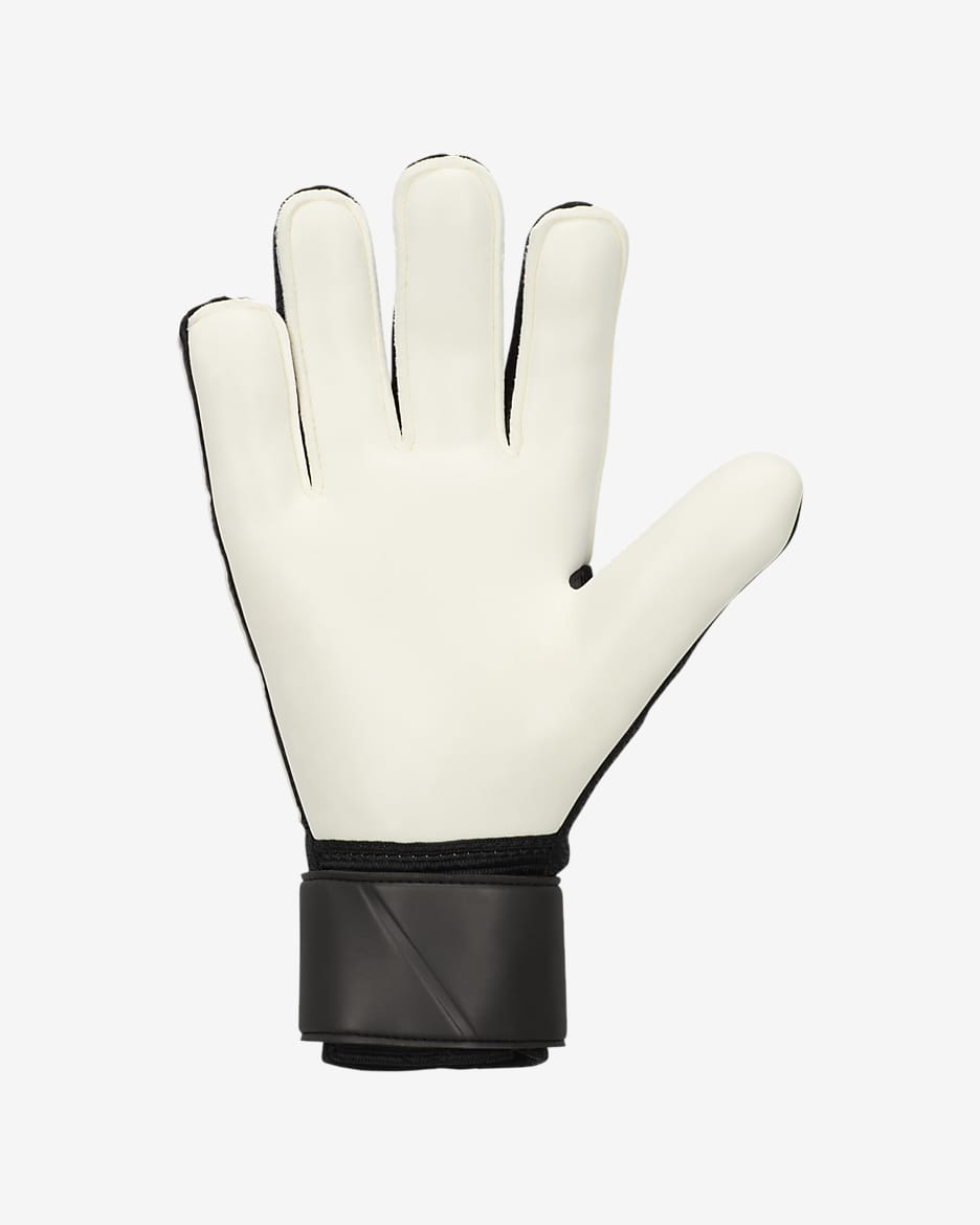 Nike Match Soccer Goalkeeper Gloves - Black/White/Metallic Gold Coin