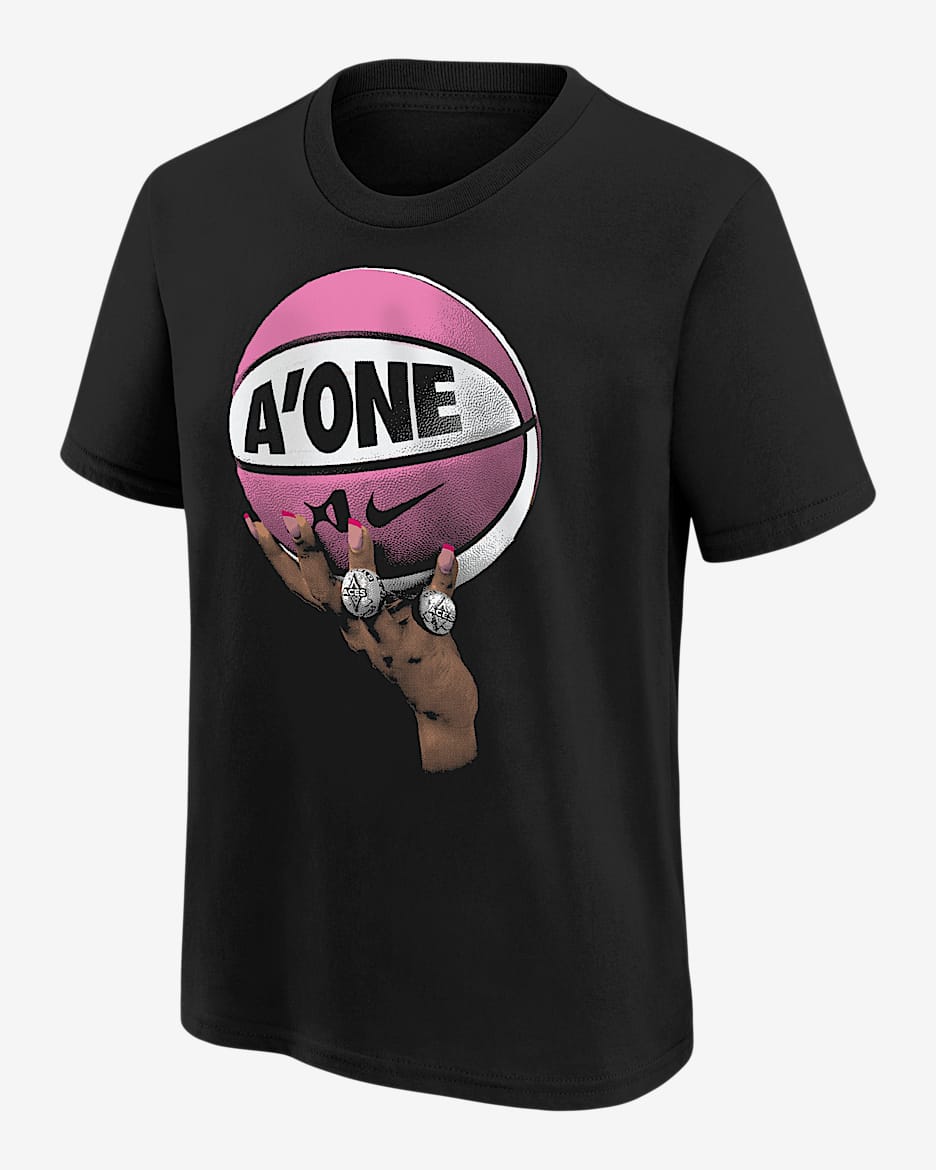 A'ja Wilson A'One Big Kids' Nike Basketball T-Shirt - Black